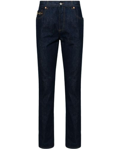 Gucci Horsebit Straight Jeans - Blauw