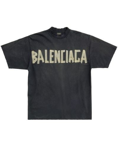 Balenciaga Tape Type Tシャツ - ブラック