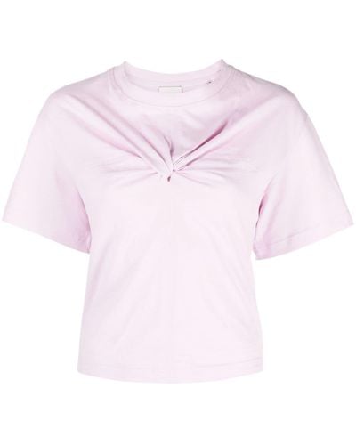 Isabel Marant Zuria ノットディテール Tシャツ - ピンク