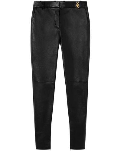 Versace Pantalones con placa Medusa - Negro