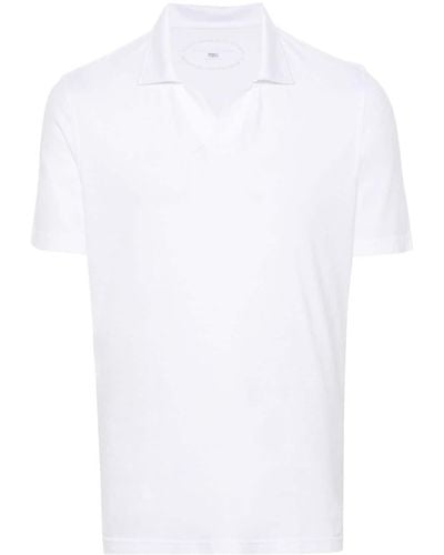 Fedeli Cotton Polo Shirt - White