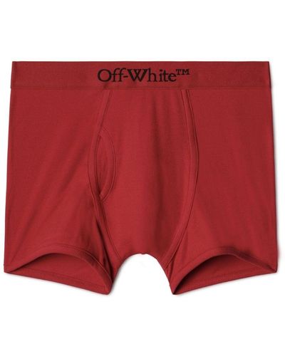 Off-White c/o Virgil Abloh Boxer con logo Lunar New Year 2024 - Rosso