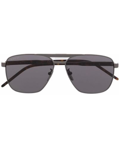 Gucci Pilot-frame Sunglasses - Grey