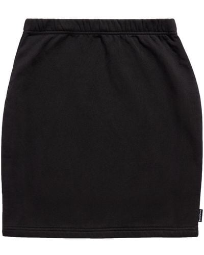 Balenciaga Cotton Mini Skirt - Black