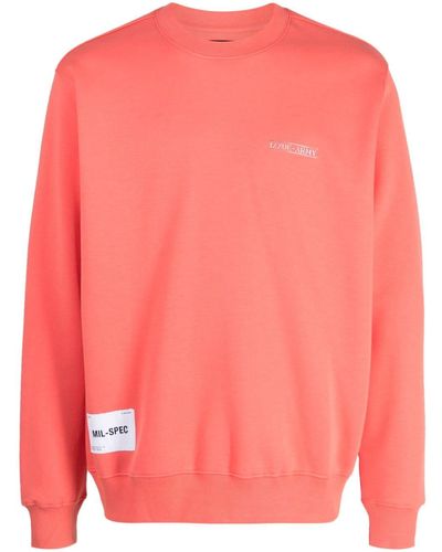 Izzue Logo-print Crew-neck Sweatshirt - Pink