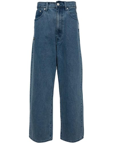 Izzue Straight-Leg-Jeans mit hohem Bund - Blau
