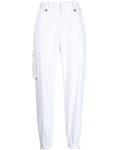 Ermanno Scervino Pantalones ajustados de talle alto - Blanco