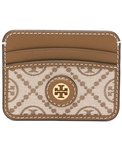 Tory Burch T-monogram Leather Cardholder - Brown