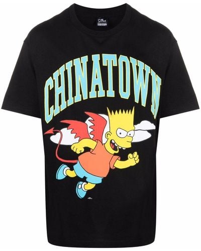 Market X The Simpsons 'chinatown' Tシャツ - ブラック