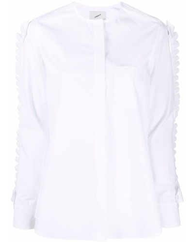 Coperni Shirt With Ruffles - White