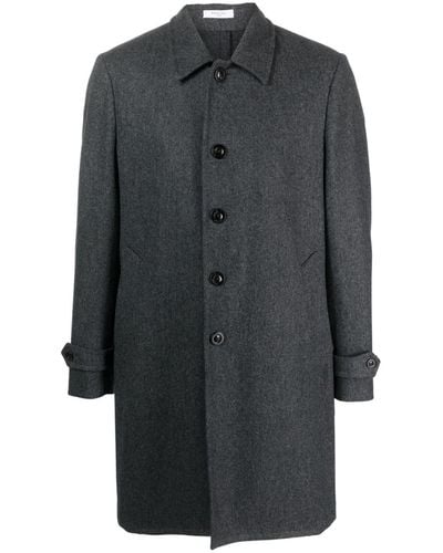 Boglioli Manteau en laine à simple boutonnage - Gris