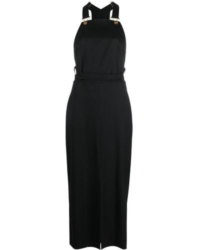 Patou Virgin Wool-blend Pinafore Dress - Black