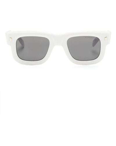 Cutler and Gross Rectangle-frame Tinted Sunglasses - Gray