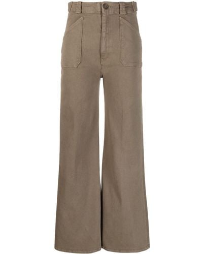 Mother High-waisted Flared Jeans - Brown