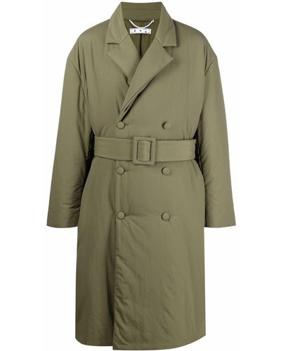 Green and White Coats for Men | Lyst