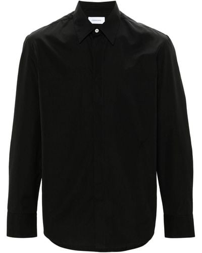 Ferragamo Poplin Cotton Shirt - Black