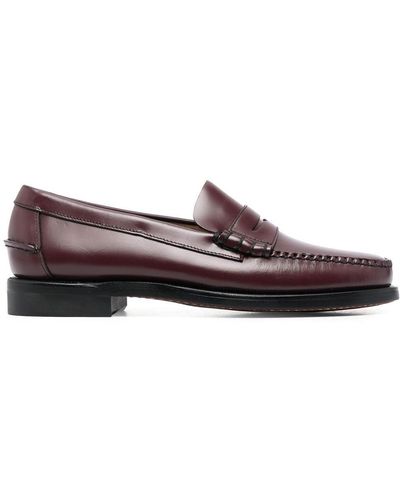 Sebago Leren Penny Loafers - Bruin