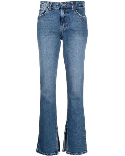 Liu Jo Side-slit Bootcut Jeans - Blue