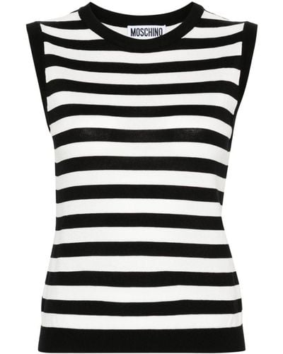 Moschino Striped T-Shirt - Black