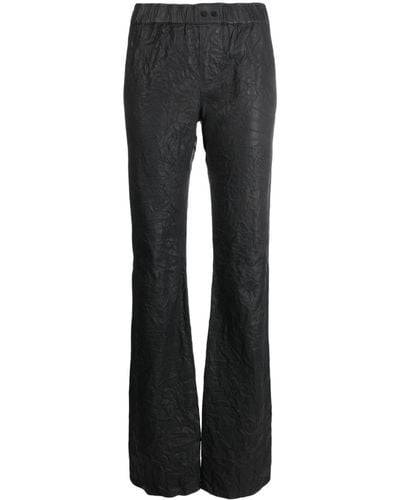Zadig & Voltaire Pauline Crinkled Leather Pants - Black