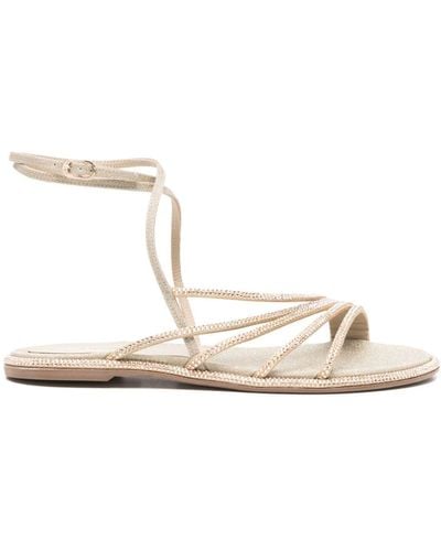 Le Silla Scarlet Strappy Flat Sandals - White