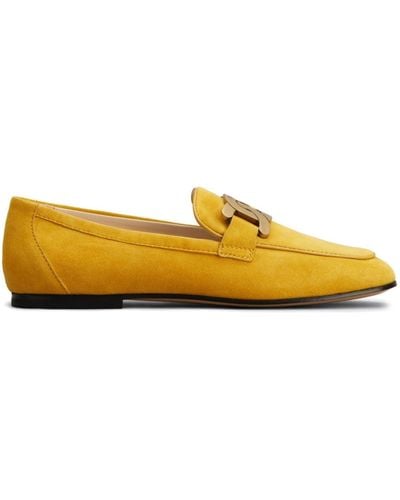 Tod's Kate Logo-engraved Loafers - Yellow