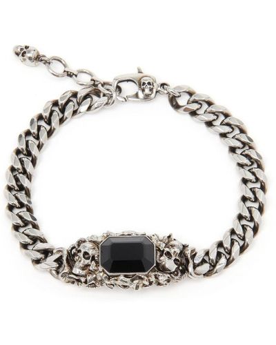 Alexander McQueen Skull Chain Bracelet - Metallic