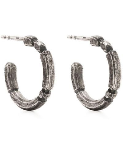 Werkstatt:münchen Segmented Hoop Earrings - Metallic