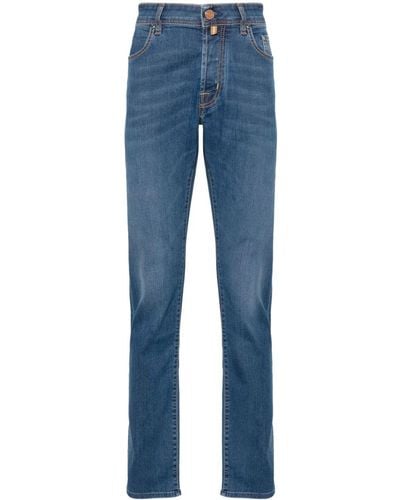 Jacob Cohen Tief sitzende Bard Slim-Fit-Jeans - Blau