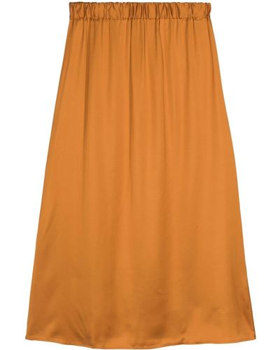 Baserange Neil Satin Maxi Skirt - Orange