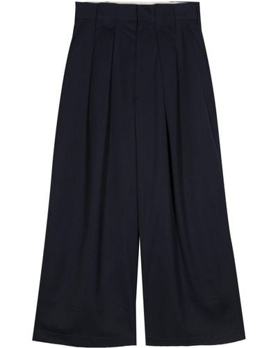MERYLL ROGGE High-waist Wide-leg Trousers - Blue