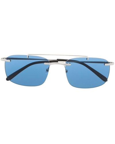 Eytys Rahmenlose Sonnenbrille - Blau