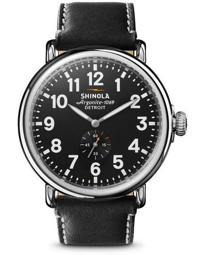 Shinola Reloj The Runwell Chronograph de 47mm - Negro