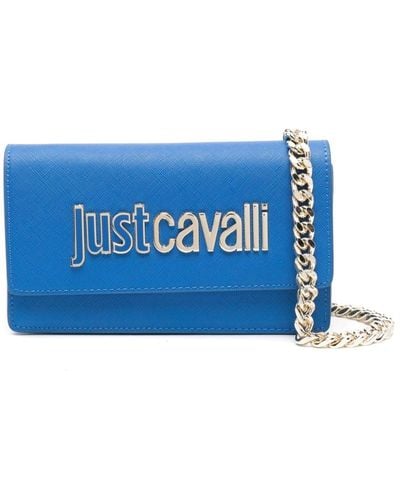 Just Cavalli Bolso Range B mini con logo - Azul