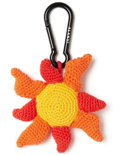 Alanui Sun Crochet Key Holder - Orange