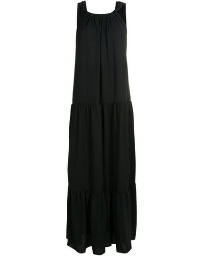 Olympiah Flow Tiered Maxi Dress - Black