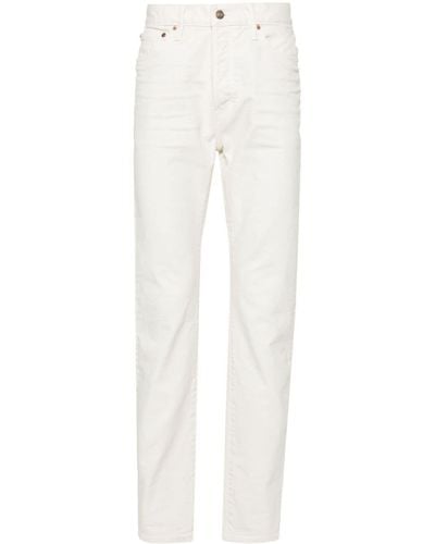 Tom Ford Slim-Fit-Jeans mit Tragefalten - Weiß