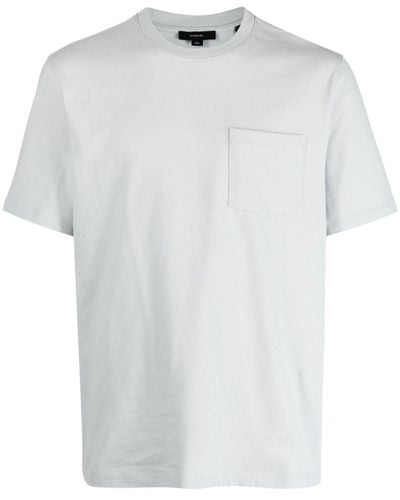 Vince T-shirt en coton à col rond - Blanc