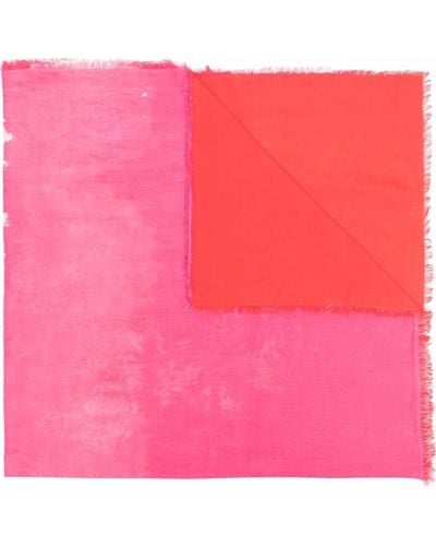 Faliero Sarti Gradient-effect Cotton-blend Scarf - Pink