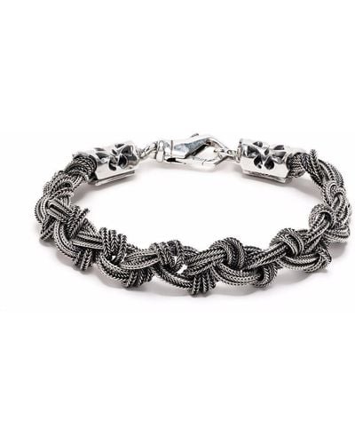 Emanuele Bicocchi Braided Knot Bracelet - Metallic