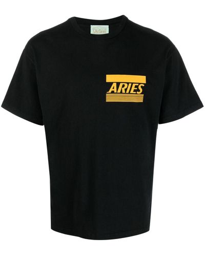 Aries ロゴ Tシャツ - ブラック