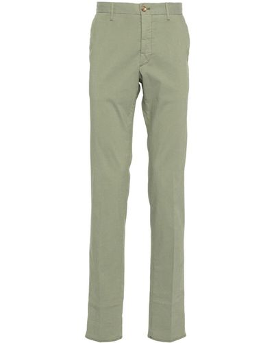 Incotex Elasticated-waist Tapered Trousers - Green