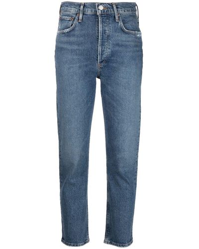 Agolde Klassische Cropped-Jeans - Blau