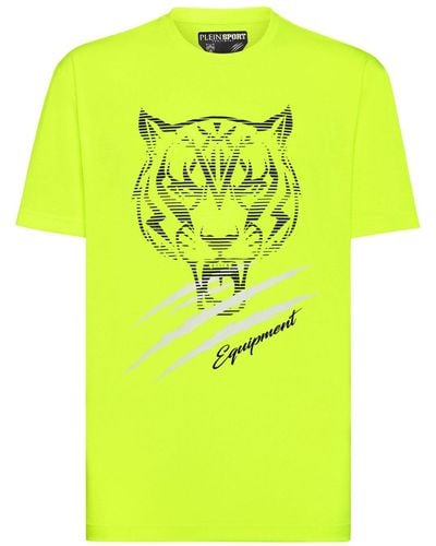 Philipp Plein T-shirt con stampa Tiger - Giallo