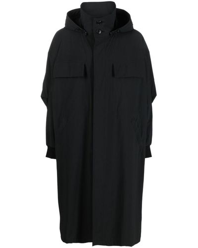 The Viridi-anne Water-repellent Hooded Coat - Black