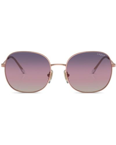 Vogue Eyewear Gradient-lenses Round-frame Sunglasses - Purple