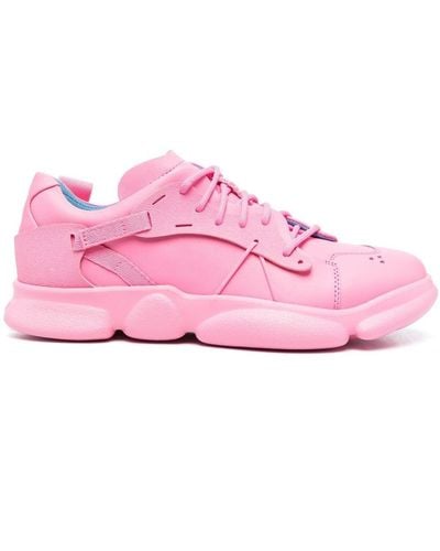 Camper Karst Paneled Lace-up Sneakers - Pink