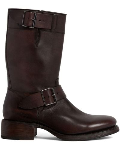 DSquared² Harley leather boots - Braun