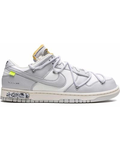 NIKE X OFF-WHITE Dunk Low "lot 49" Sneakers - Gray