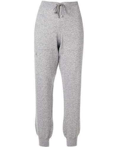 Barrie Knitted Track Trousers - Grey